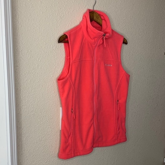 Columbia Bright Pink Fleece Vest - Picture 3 of 8